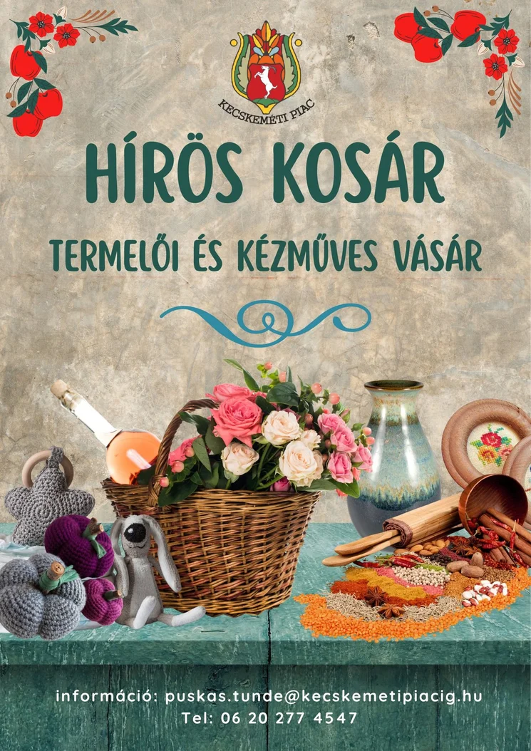 Bohém Piac Kecskemét 2026 - Hírös Kosár termelői és kézműves vásár