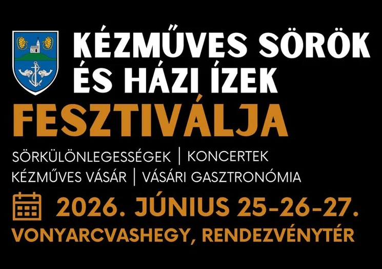 Vonyarcvashegyi Kézműves Sörök és Házi Ízek Fesztivál 2026