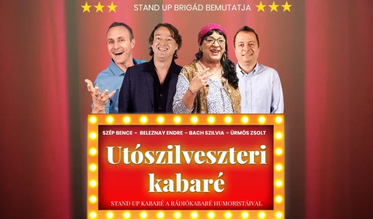 Utószilveszteri kabaré 2027 - Vidám előadások, online jegyvásárlás
