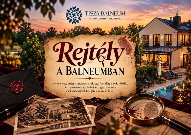 Tisza-tavi program 2027 - Játékos hétvége rejtélyekkel a Balneum Hotelben
