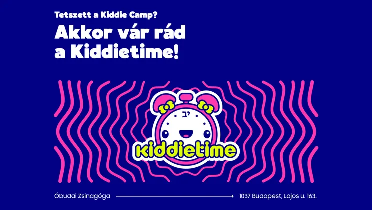 KiddieTime zene, tanulás, játék és mozgás 2026 Budapest - Minden, ami zsidóság 3-10 éves gyerekek számára
