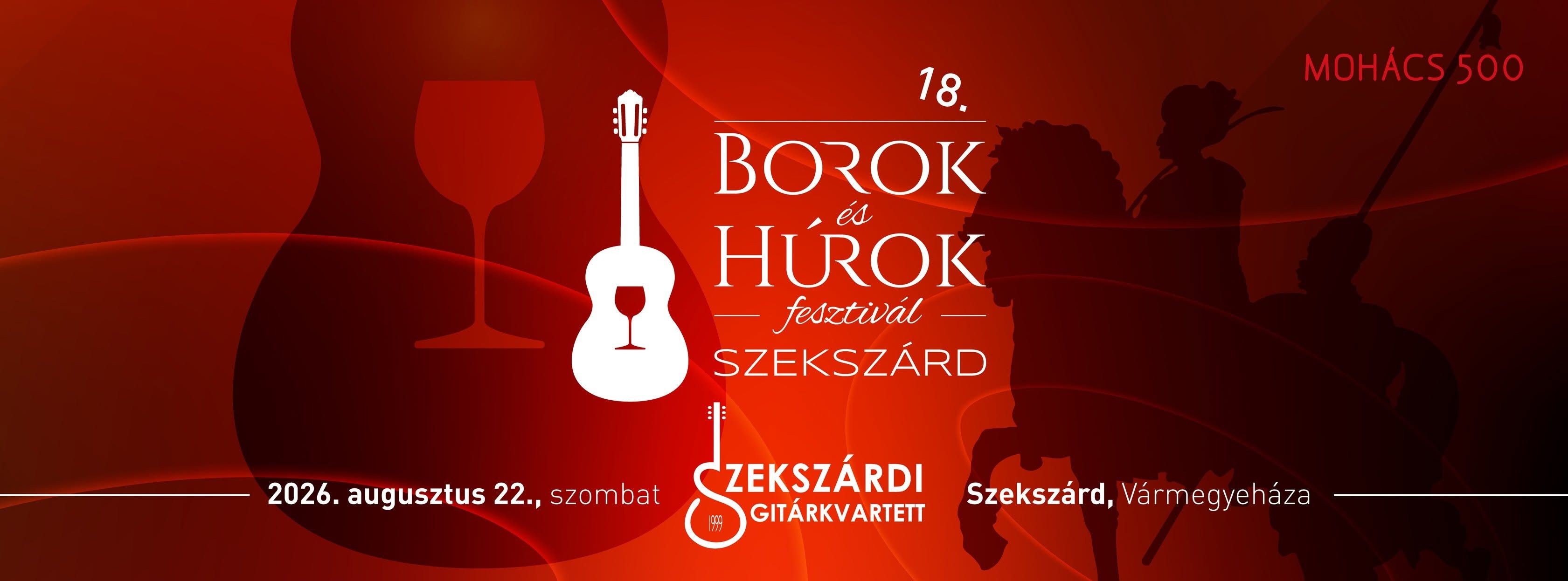 18. Borok és Húrok Fesztivál Szekszárd 2026