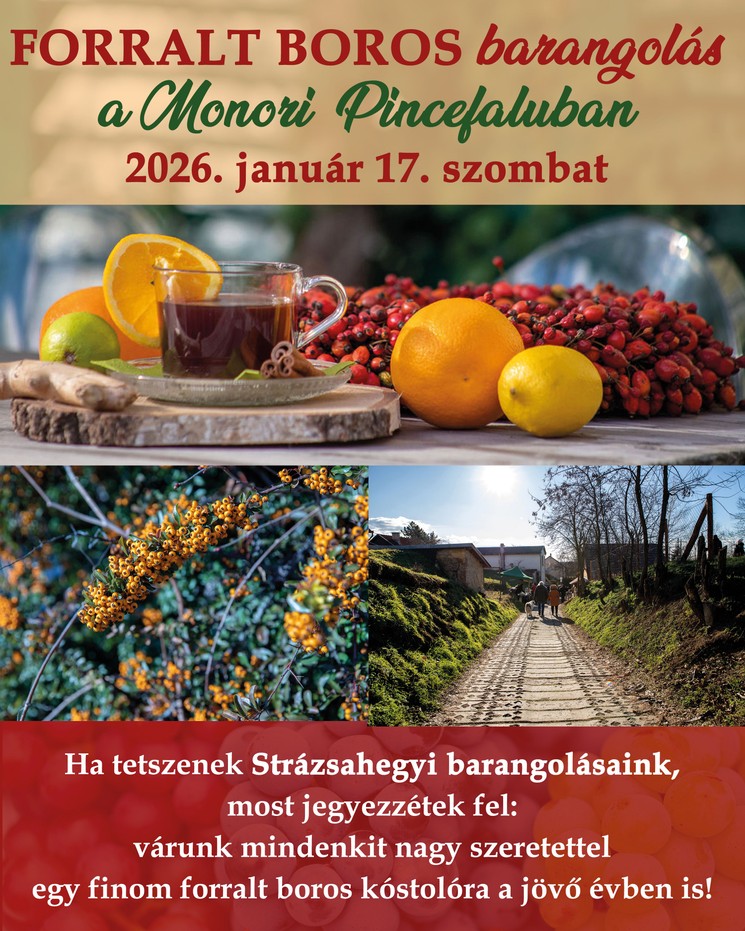 Monori bortúra 2026 - Programok, események, rendezvények