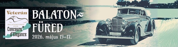 Balatonfüred Concours d`Elegance 2026 - Veterán autók szépségversenye a Tagore sétányon