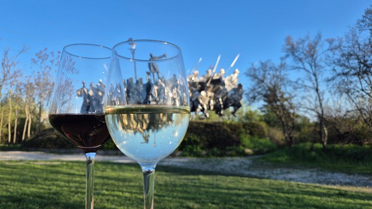 Borkóstoló program Budapesten tematikus tárlatvezetéssel a Memento Parkban