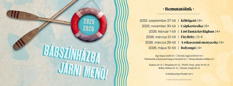 Szegedi bábszínház előadások 2026 - Gyerekprogramok a Kövér Béla Bábszínházban