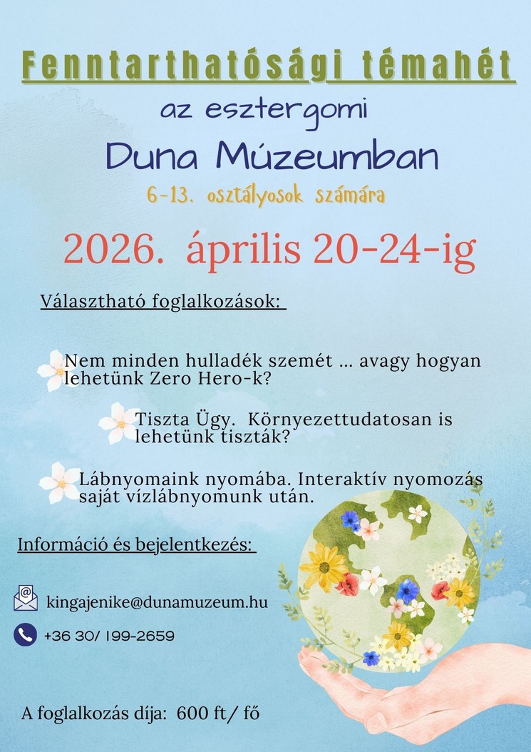 Duna Múzeum programok 2026 Esztergom - Események, rendezvények