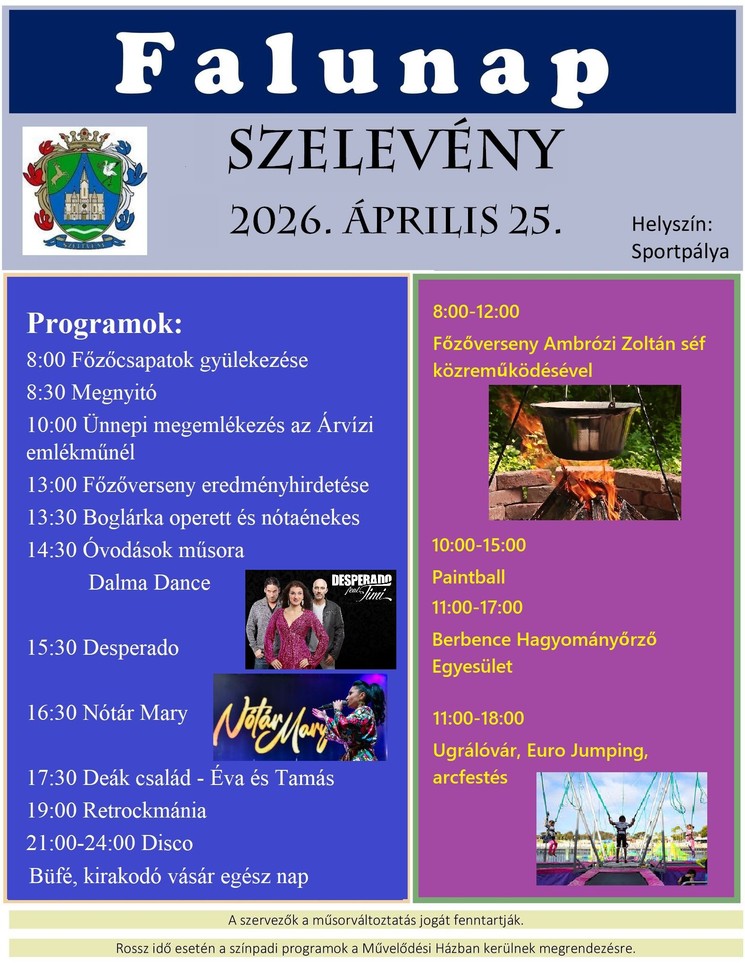 Falunap Szelevény 2026
