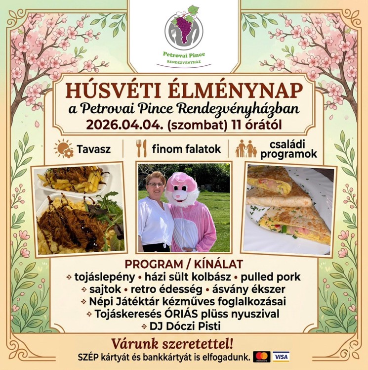Petrovai Pince programok 2026 Monor - Események, rendezvények