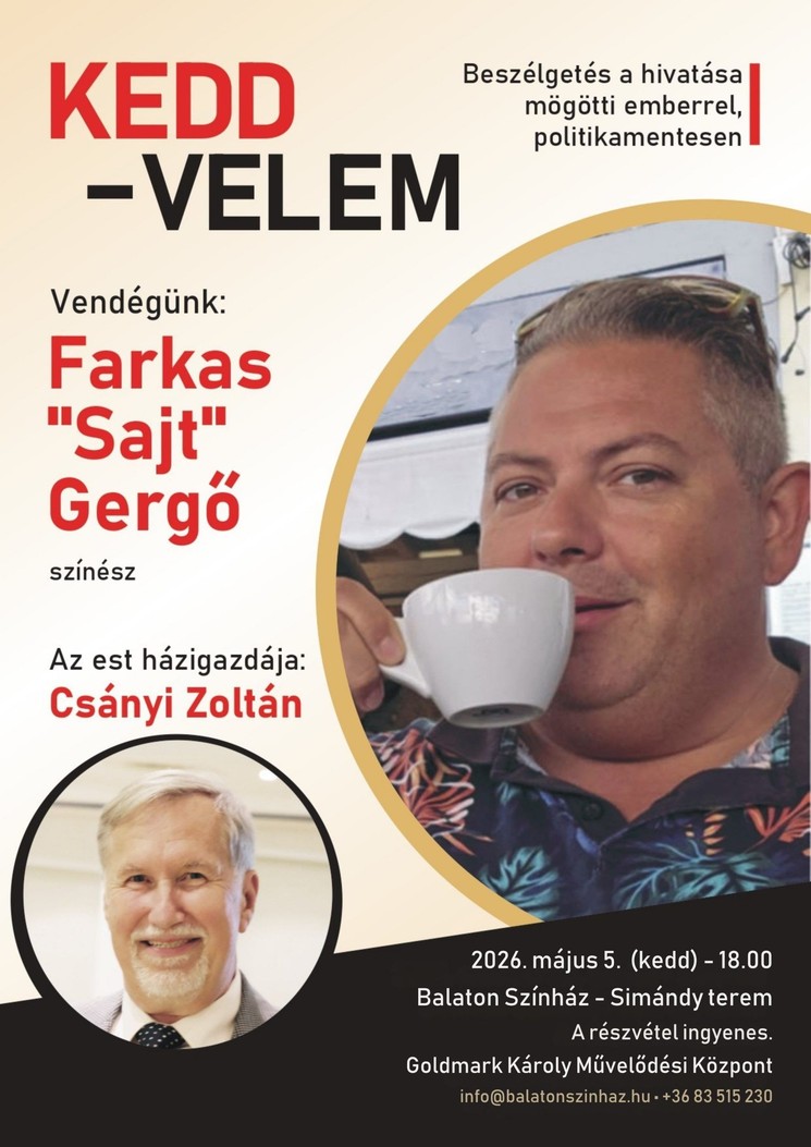 Ismeretterjesztő előadások 2026  Balaton Színház Keszthely