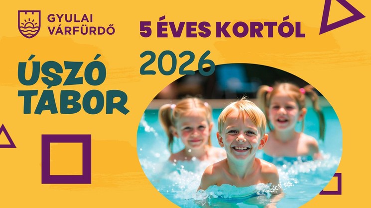 Nyári úszó tábor gyerekeknek a Gyulai Várfürdőben 2026