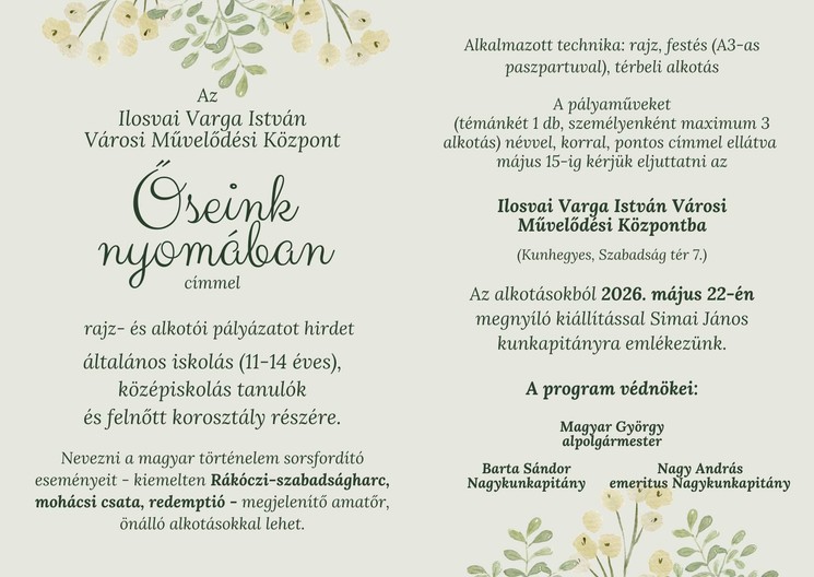 Kunhegyes programok  2026 - Események, rendezvények