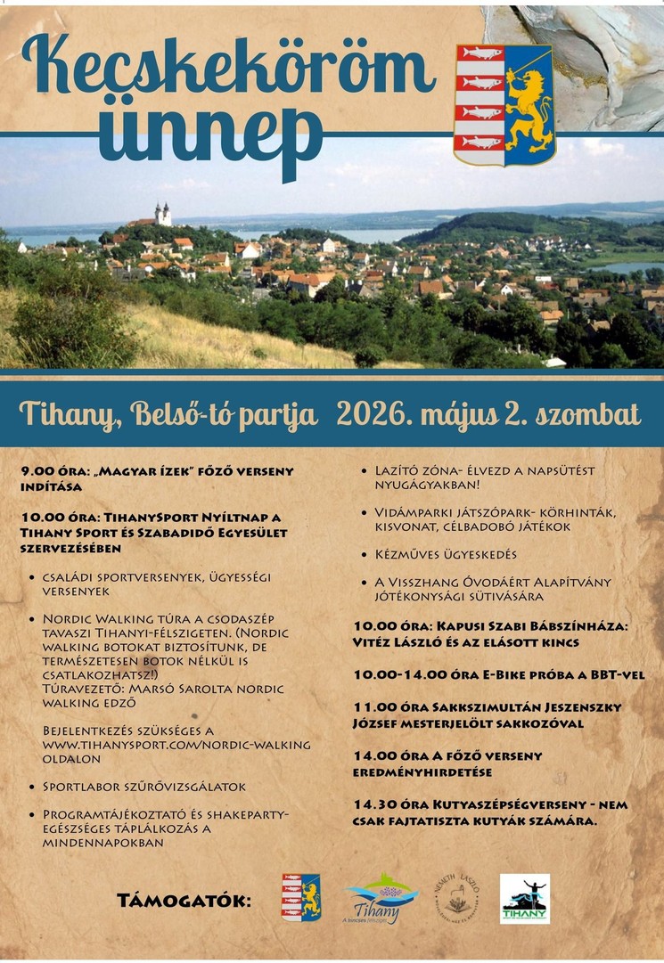 Tihanyi események, programok 2026