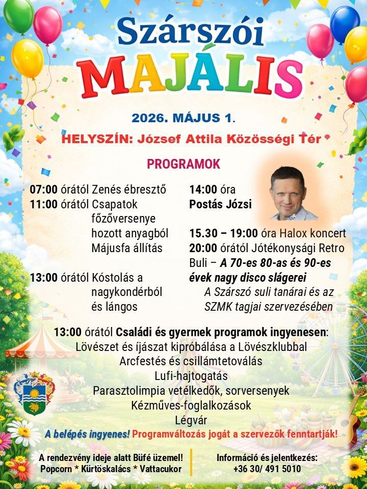 Balatonszárszói Majális 2026