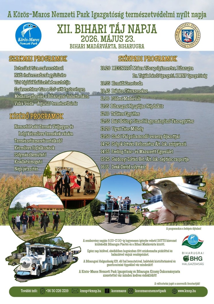 A Bihari Táj Napja 2026 - Természetvédelmi nyílt nap