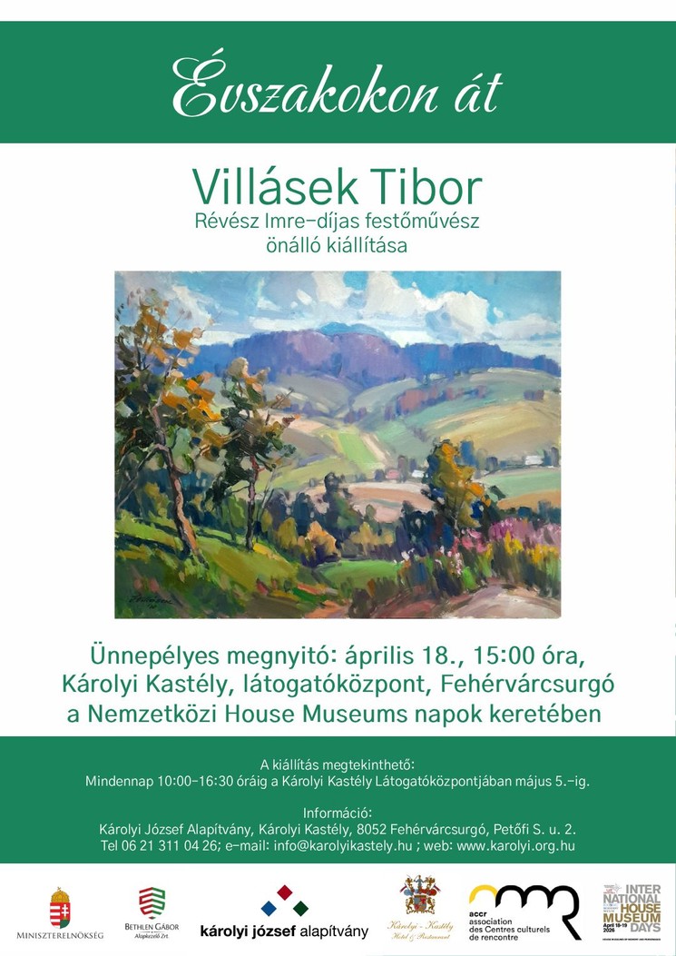 Fehérvárcsurgói kiállítások 2026 - Időszaki kiállítások a Károlyi Kastélyban