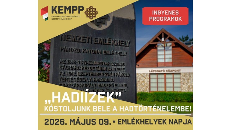 Emlékhelyek Napja Pákozd Katonai Emlékpark 2026