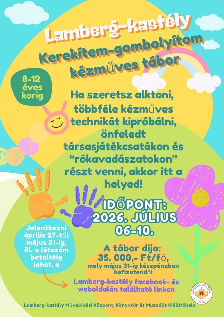 Tábor Mór 2026 - Nyári napközis táborok a Lamberg-kastélyban
