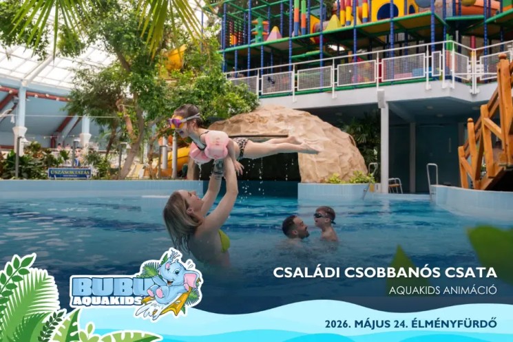 Családi nap  Debrecenben, szórakoztató programok az Aquaticum Fürdőben 2026