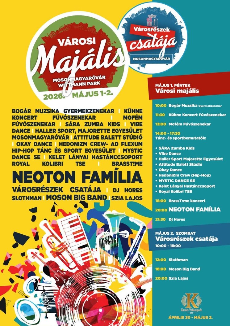 Majális Mosonmagyaróvár 2026 - Városi Majális