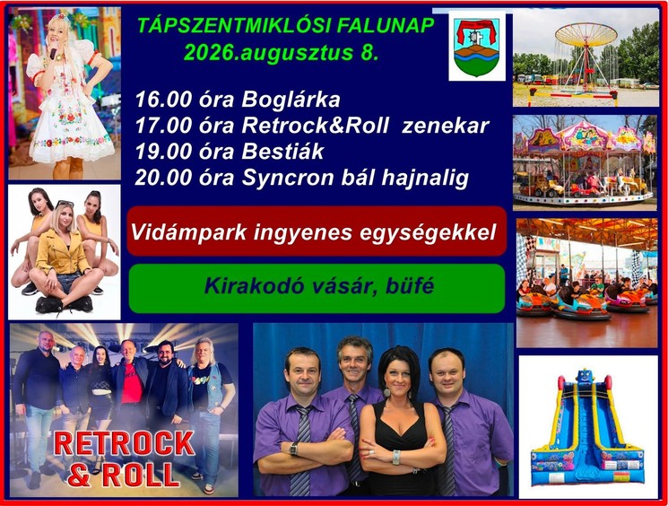Tápszentmiklós Falunap 2026