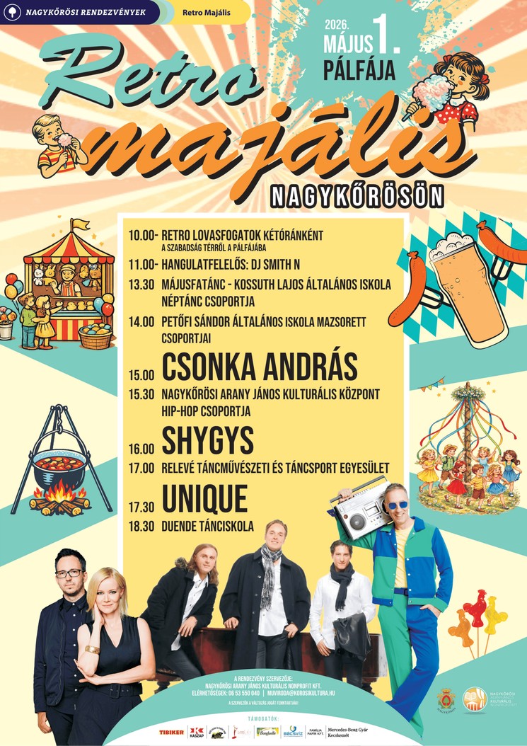 Majális Nagykőrös 2026