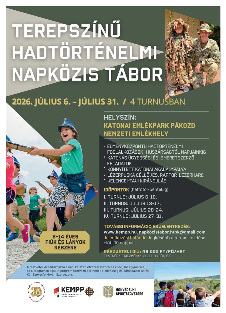 Pákozdi Katonai Emlékpark programok 2026