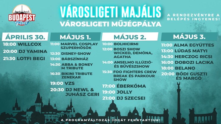 Városligeti Majális Budapest 2026