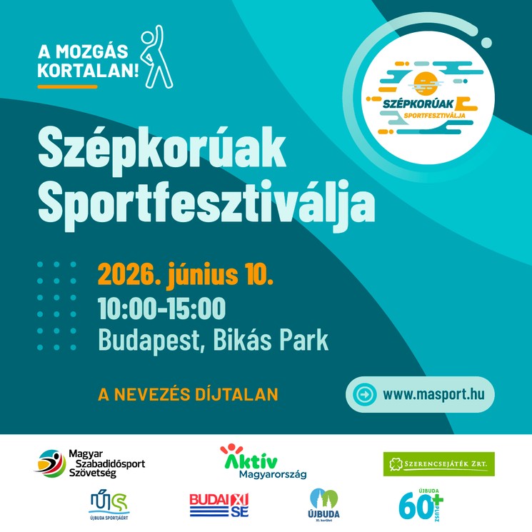 Szépkorúak Sportfesztiválja 2026 Budapest