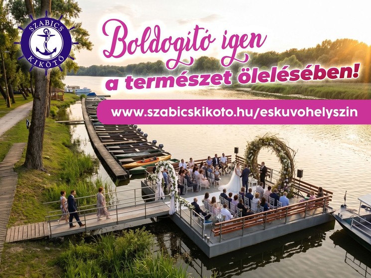 Esküvő hajó a Tisza-tavon -  hajóbérlés 2026 