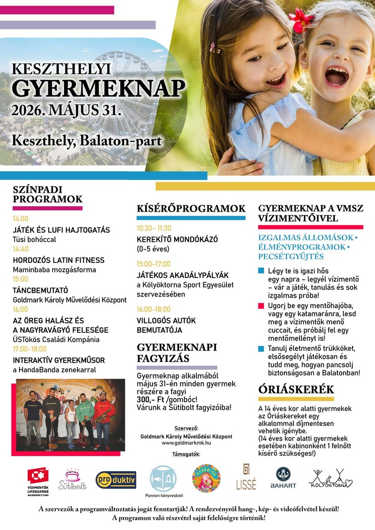Keszthelyi programok 2026 - Események és rendezvények Keszthelyen