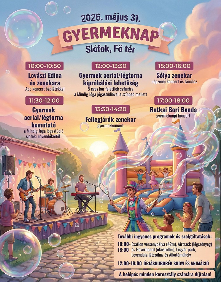 Siófoki programok 2026 - Események és rendezvények Siófokon