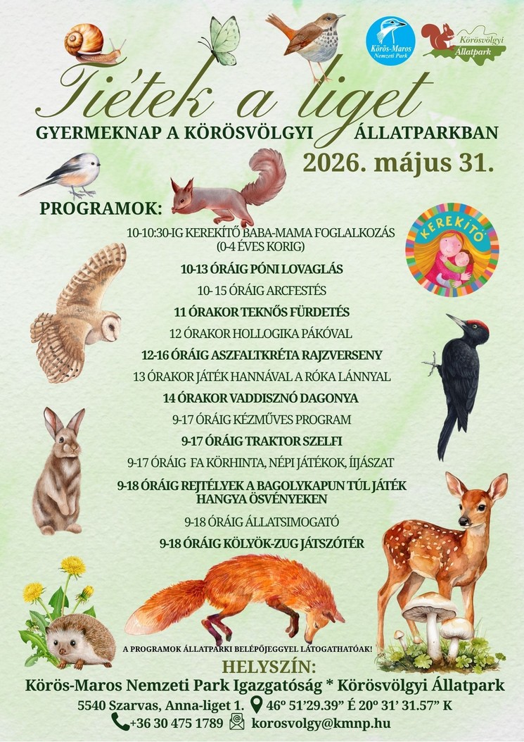 Szarvasi programok 2026 - Események és rendezvények