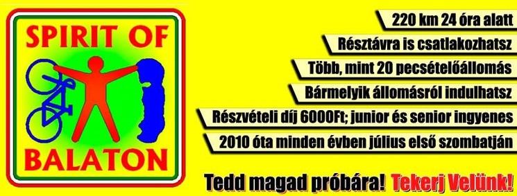 Spirit of Balaton 2027 - Tekerd körbe egy nap alatt a Balatont!