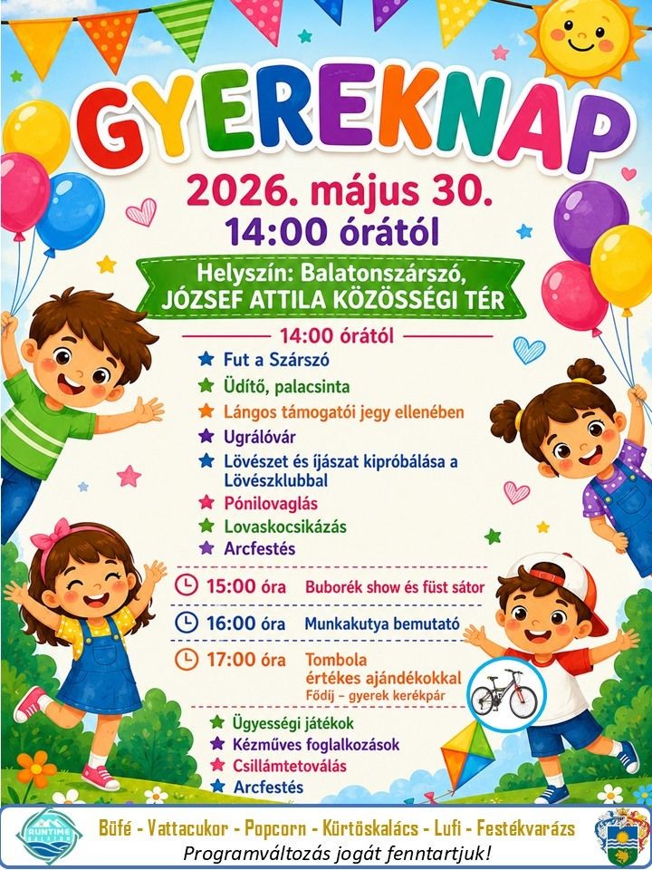 Gyermeknap Balatonszárszó 2026