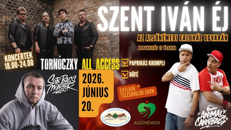 Szent Iván-éj Alsónémedi 2026