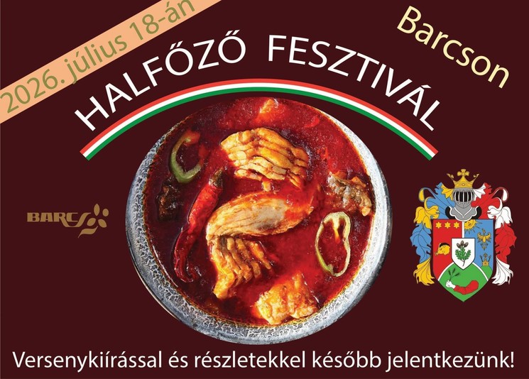 Drávamenti Nemzetközi Halfőző Verseny 2026 Barcs