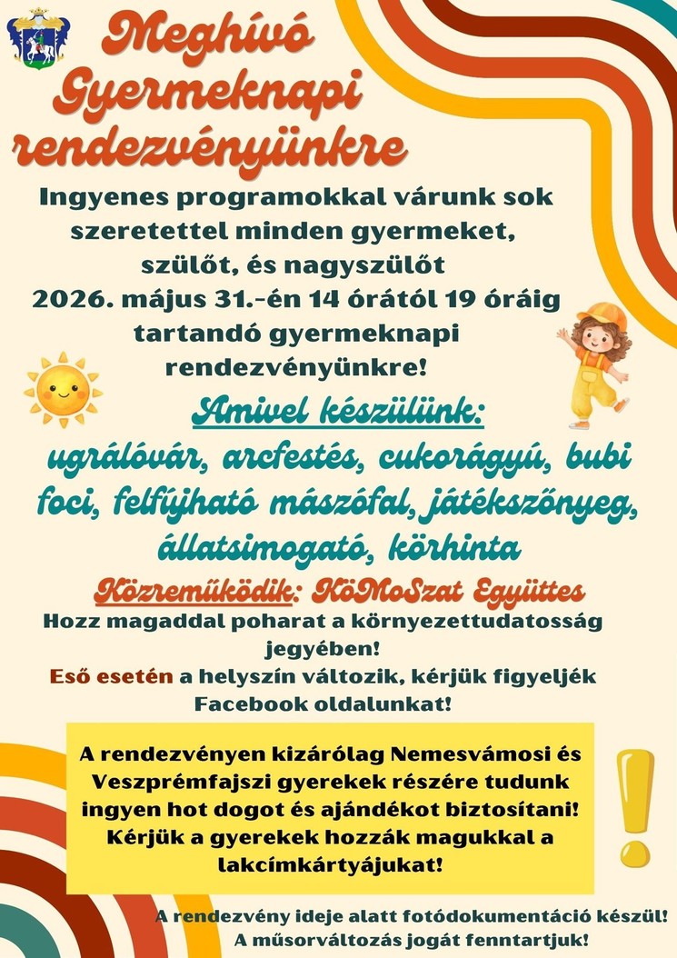 Nemesvámos programok 2026 - Események, rendezvények