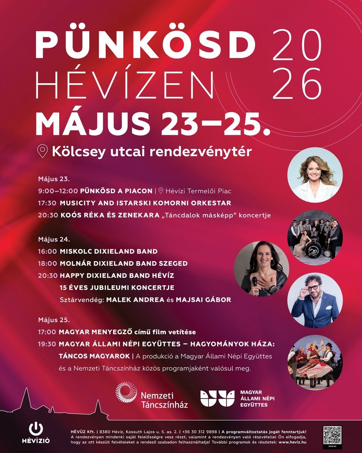 Pünkösd Hévízen 2026 - Ünnepi programok
