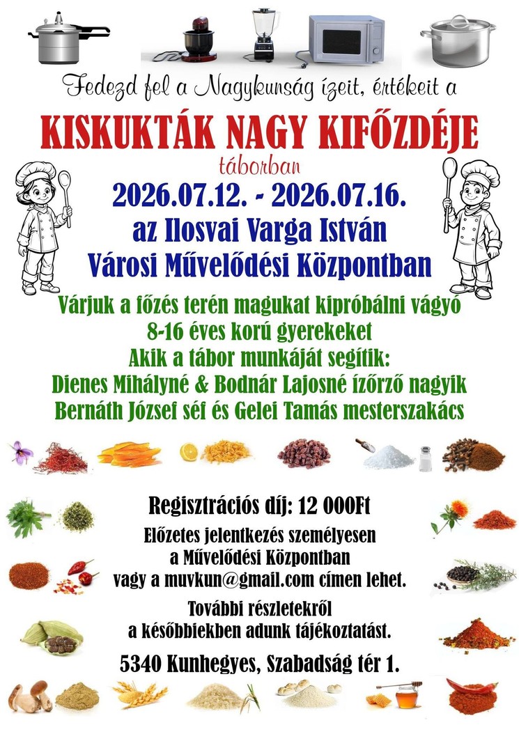 Kunhegyes programok 2026 - Események, rendezvények
