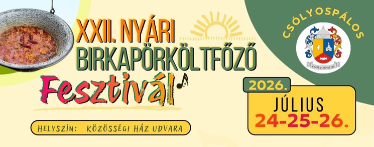 Birkapörköltfőző Fesztivál 2026 Csólyospálos