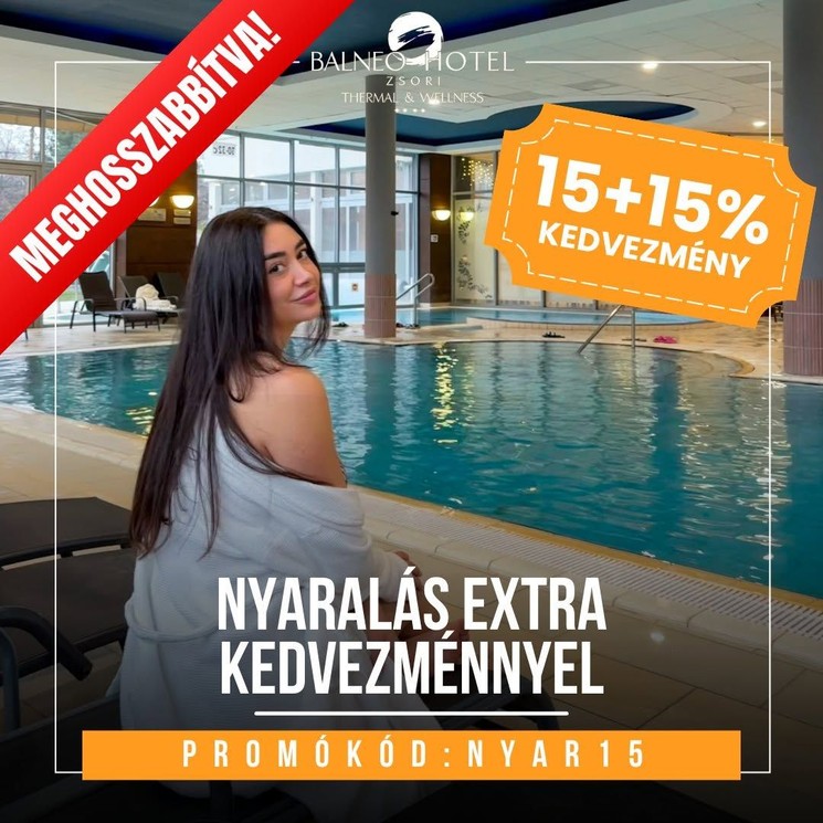 Akciós belföldi nyaralás Mezőkövesden, a Balneo Hotelben