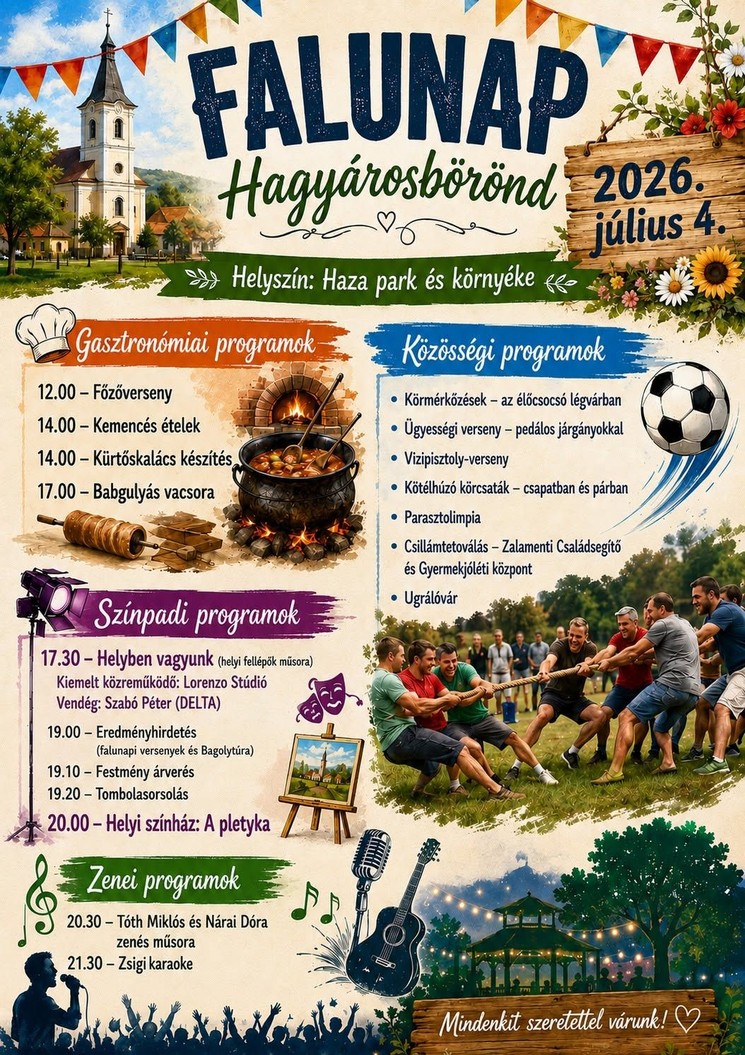 Hagyárosbörönd Falunap 2026