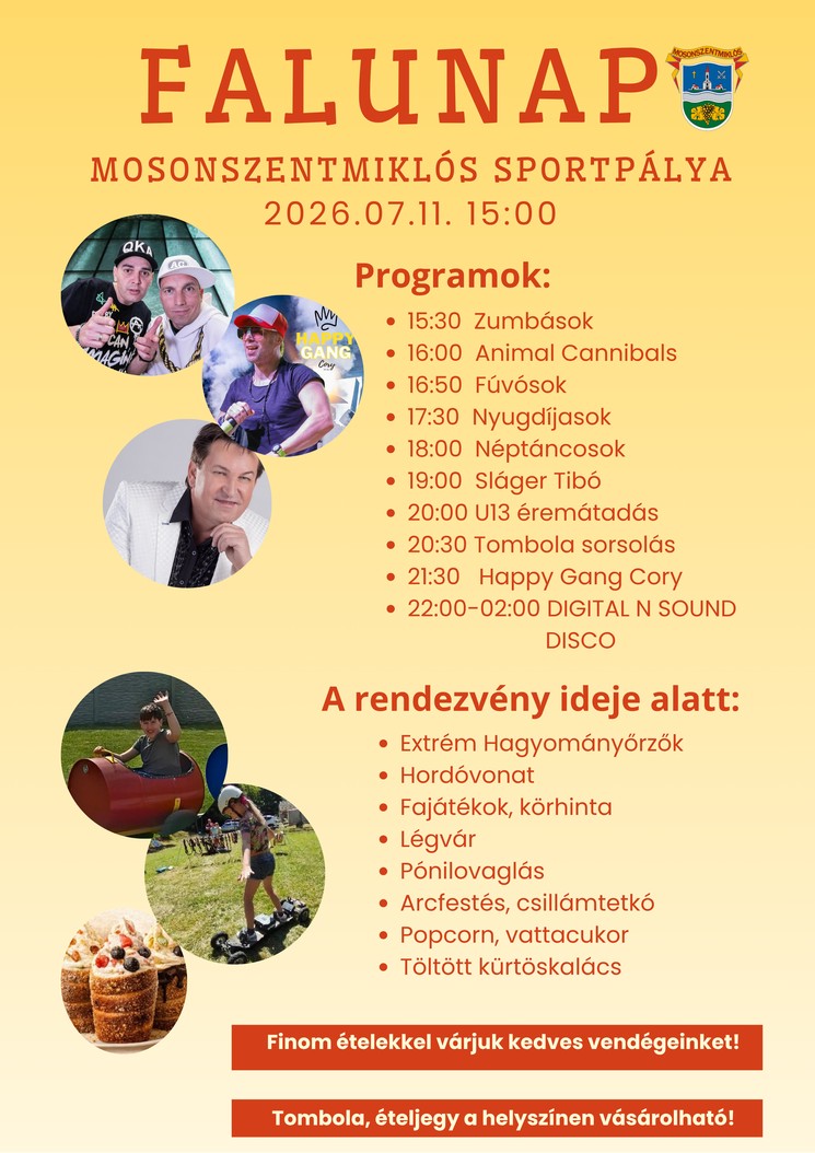 Mosonszentmiklós Falunap 2026