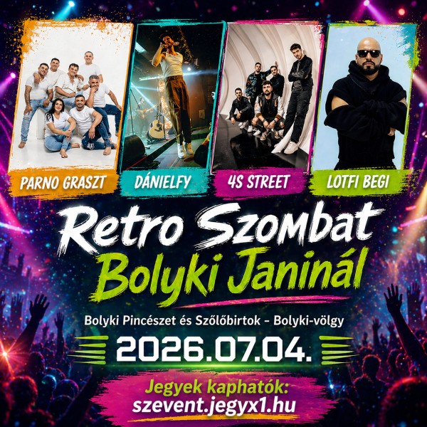 Retro buli Eger 2026 - Retro szombat Bolyki Janinál