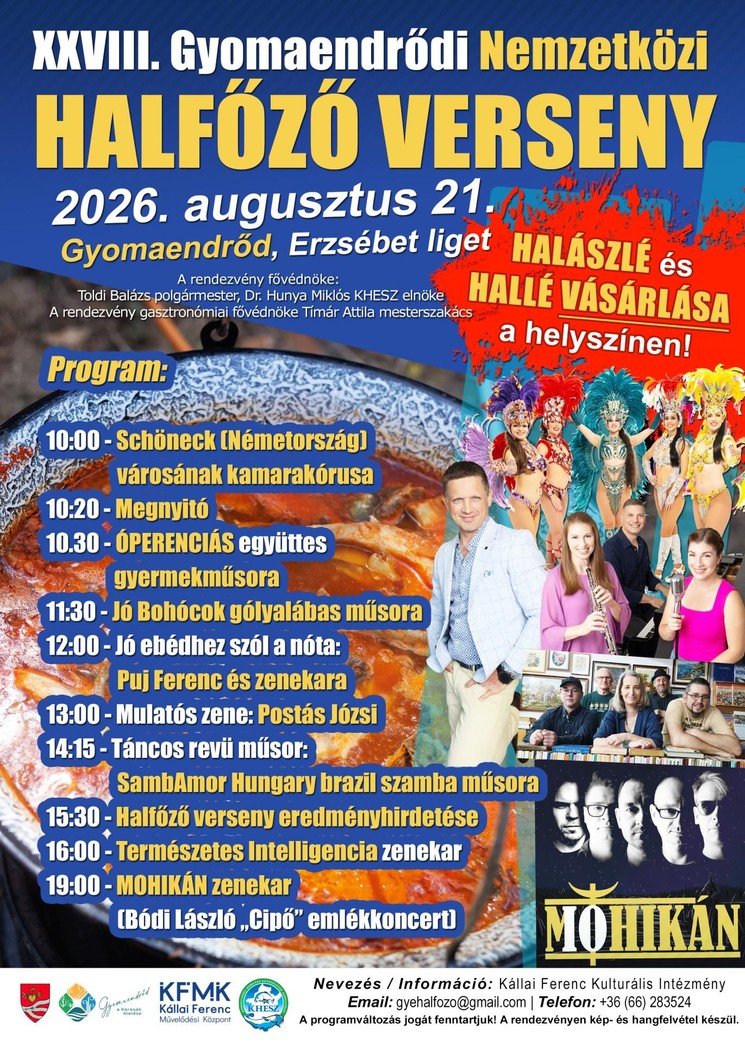 Nemzetközi Halfőző Verseny Gyomaendrőd 2026