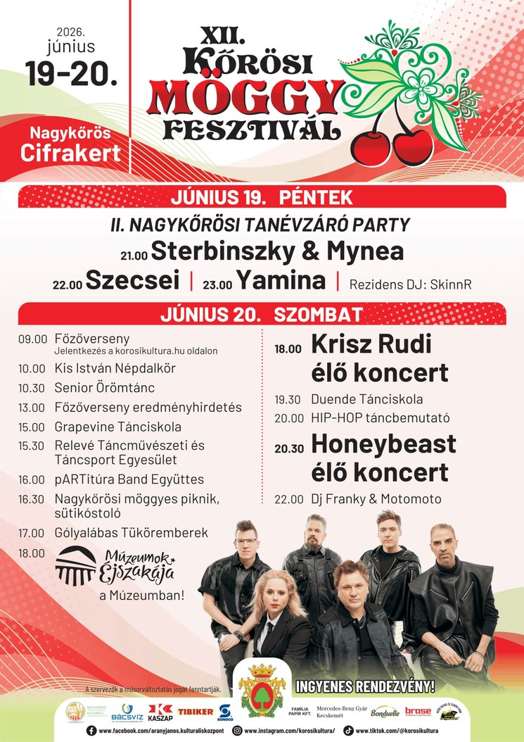 Nagykőrösi programok 2026 - Események, rendezvények
