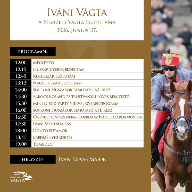 Iváni Vágta 2026 - A Nemzeti Vágta előfutama