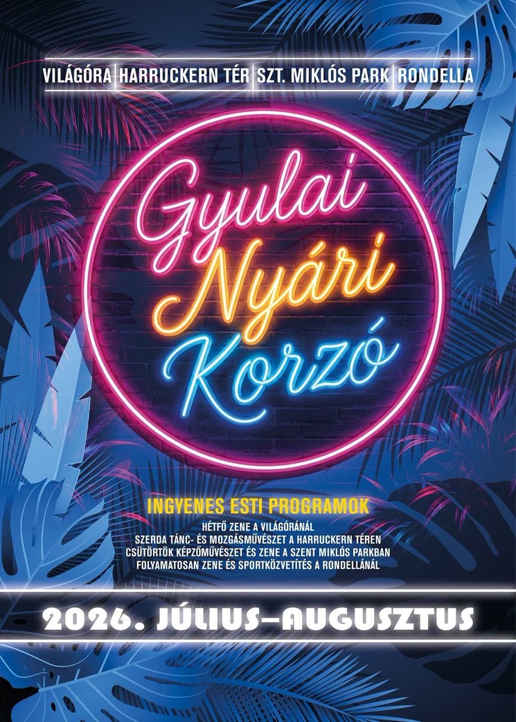 Gyulai Nyári Korzó Fesztivál 2026