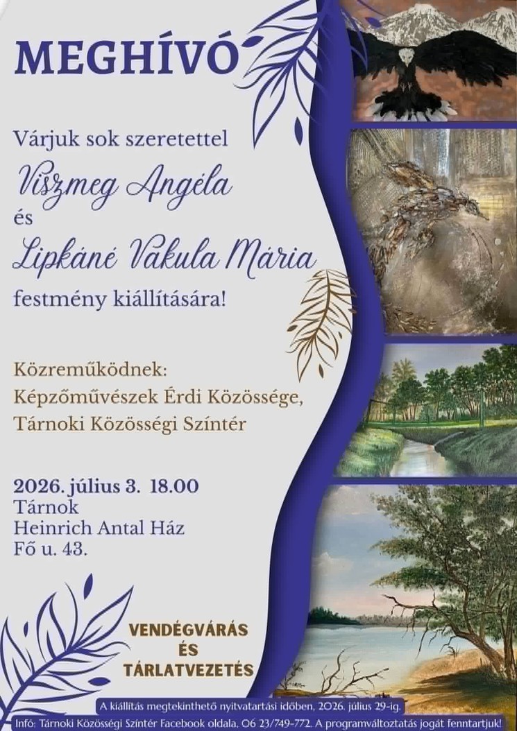 Tárnok programok 2026 - Események és rendezvények